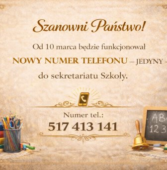 NOWY NUMER TELEFONU