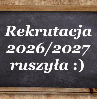 Rekrutacja na rok szkolny 2026/2027
