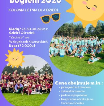 Zaproszenie na kolonię letnią „Wakacje z Bogiem”